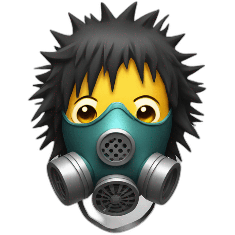 Emo with Spiked Gas Mask emoji