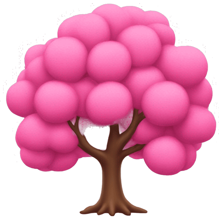 Pink tree emoji