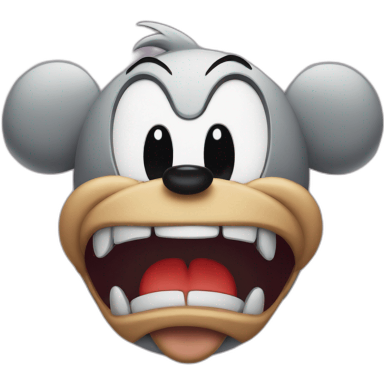 angry Mickey Mouse emoji