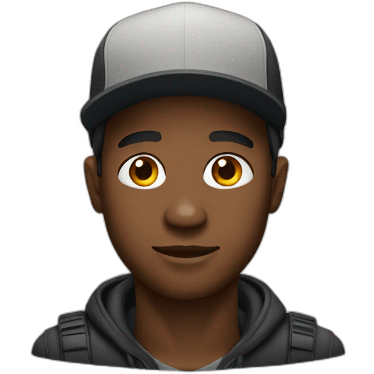 black man with a cap  emoji