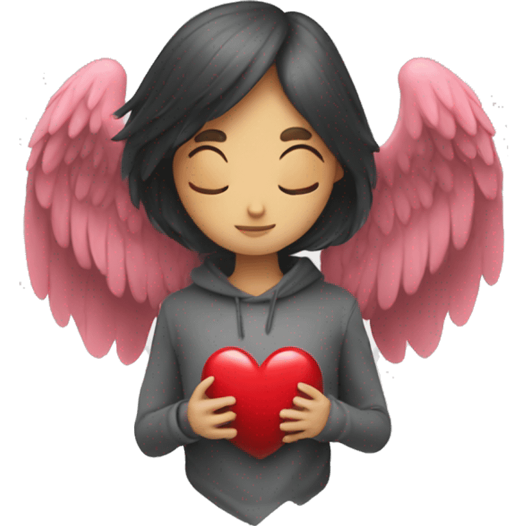 heart with wings no face emoji