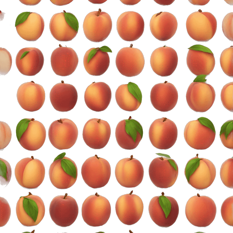 red peach emoji