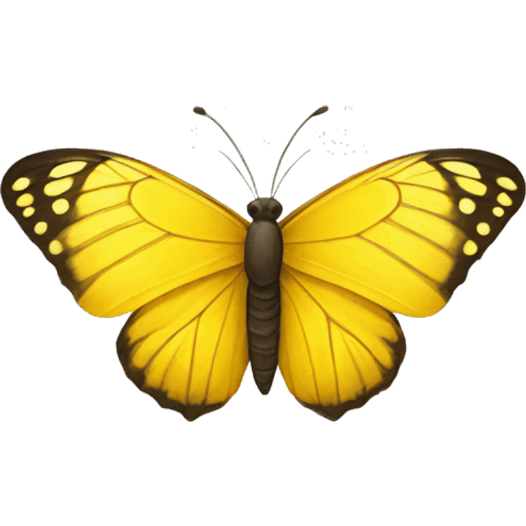 Yellow butterfly emoji