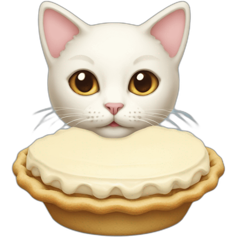 cream pie kitty emoji