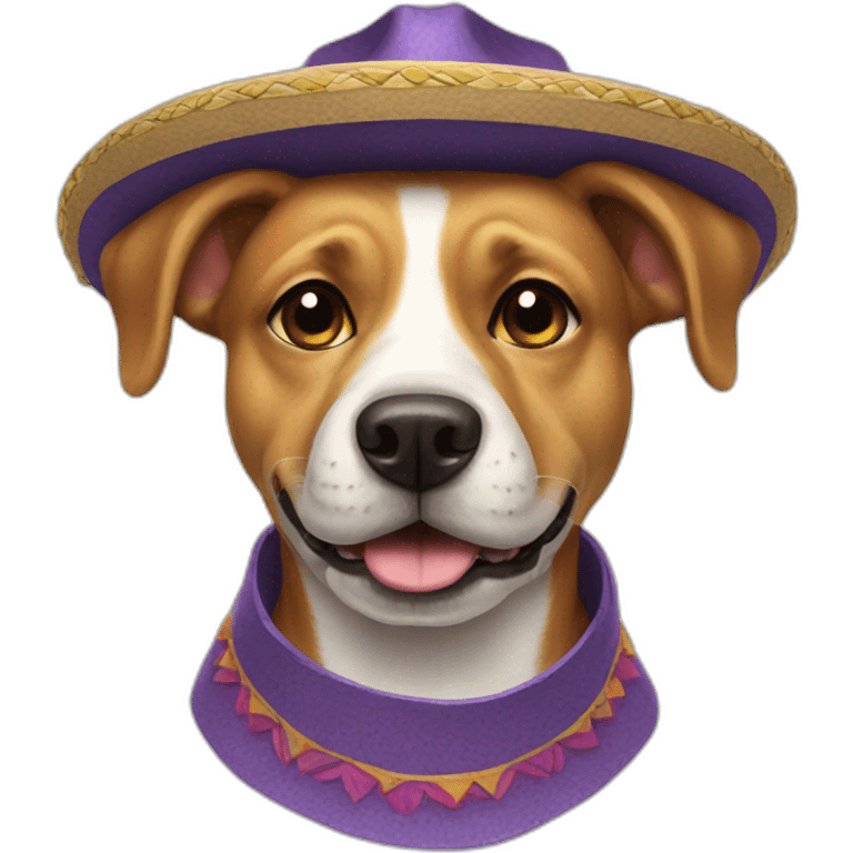 Dog con sombrero emoji