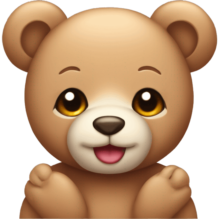 Kawaii teddy bear emoji