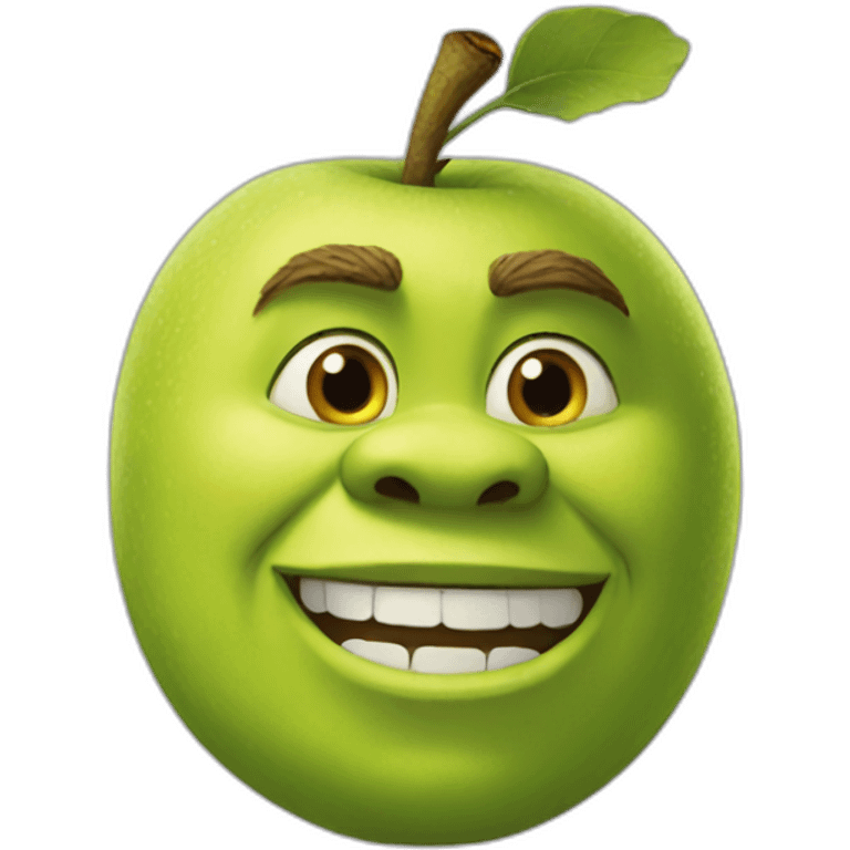 shrek apple emoji