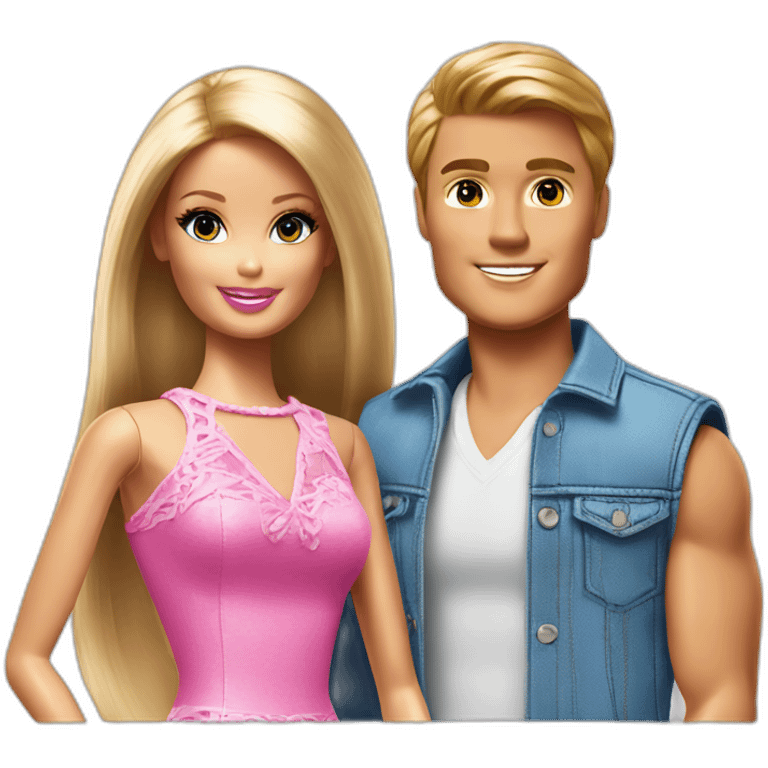 Barbie and ken emoji