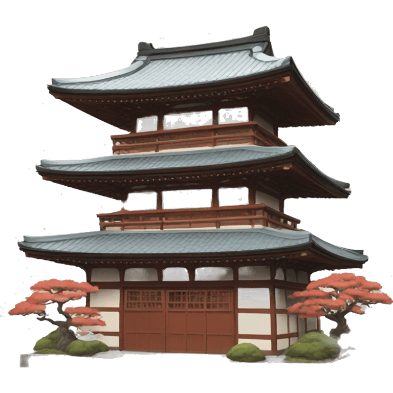 Japanese authentic building emoji