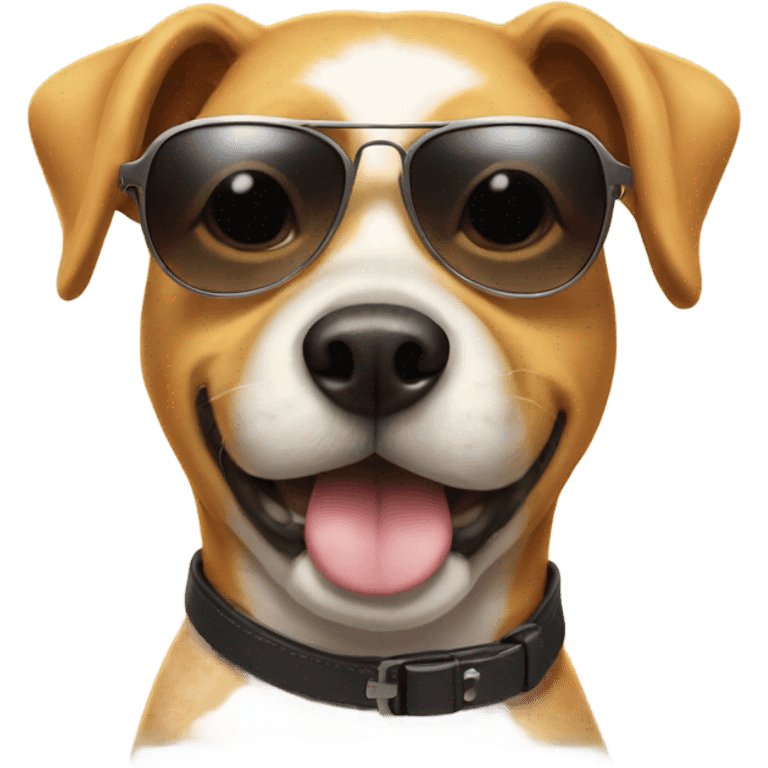 Doggie with sun glasses  emoji