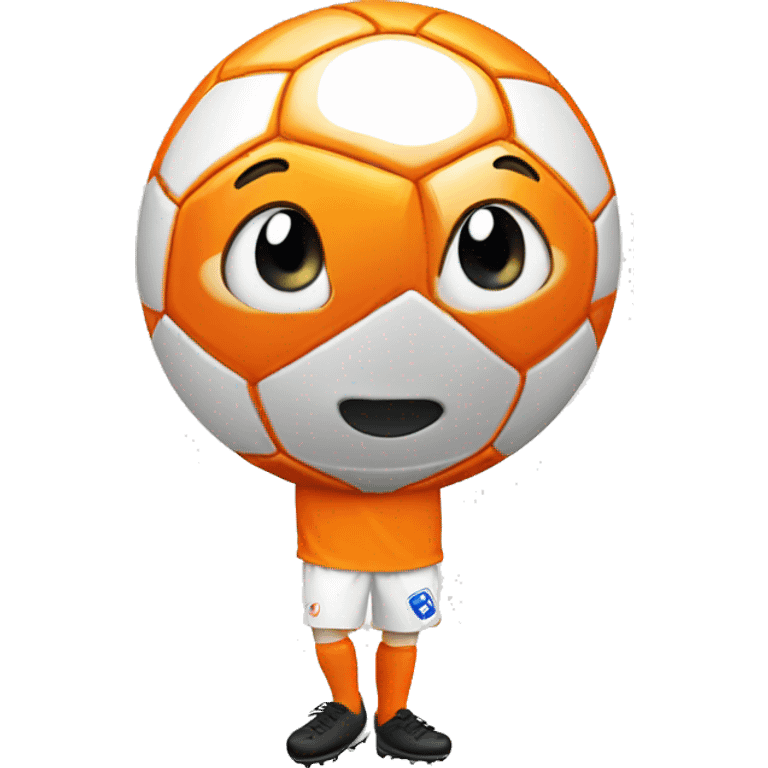 orange soccer emoji