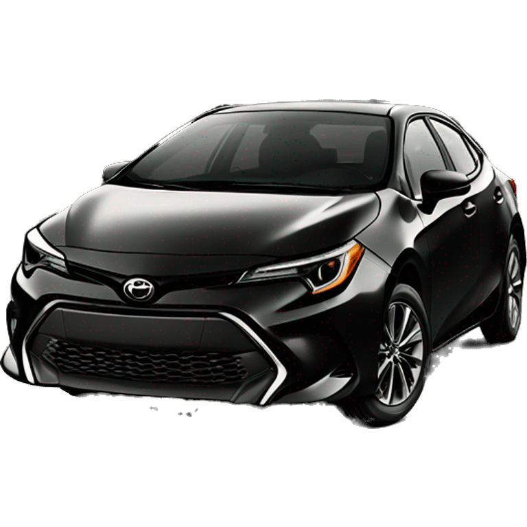 2019 black toyota corolla emoji