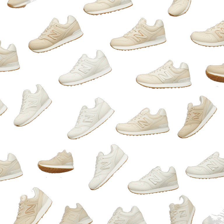 White and beige New Balance shoes emoji