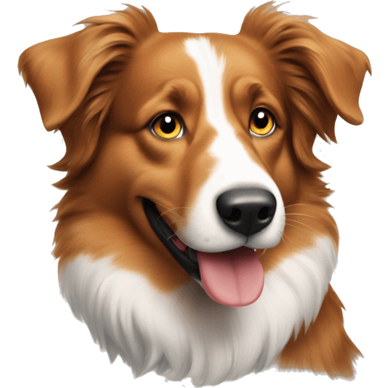 Ginger Australian Shepard  emoji