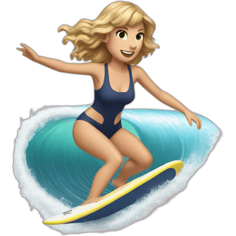 taylor swift surfing emoji