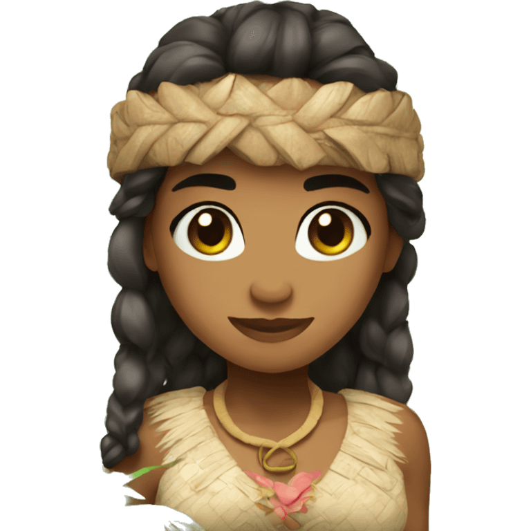 Coconut Moana cute  emoji