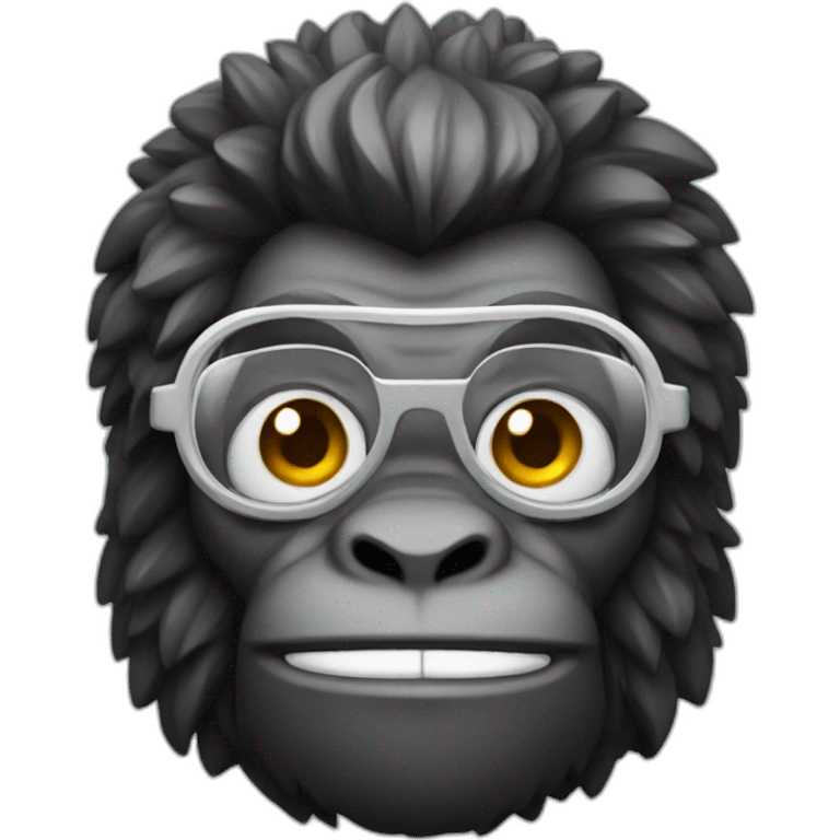 pixel gorilla scientist emoji