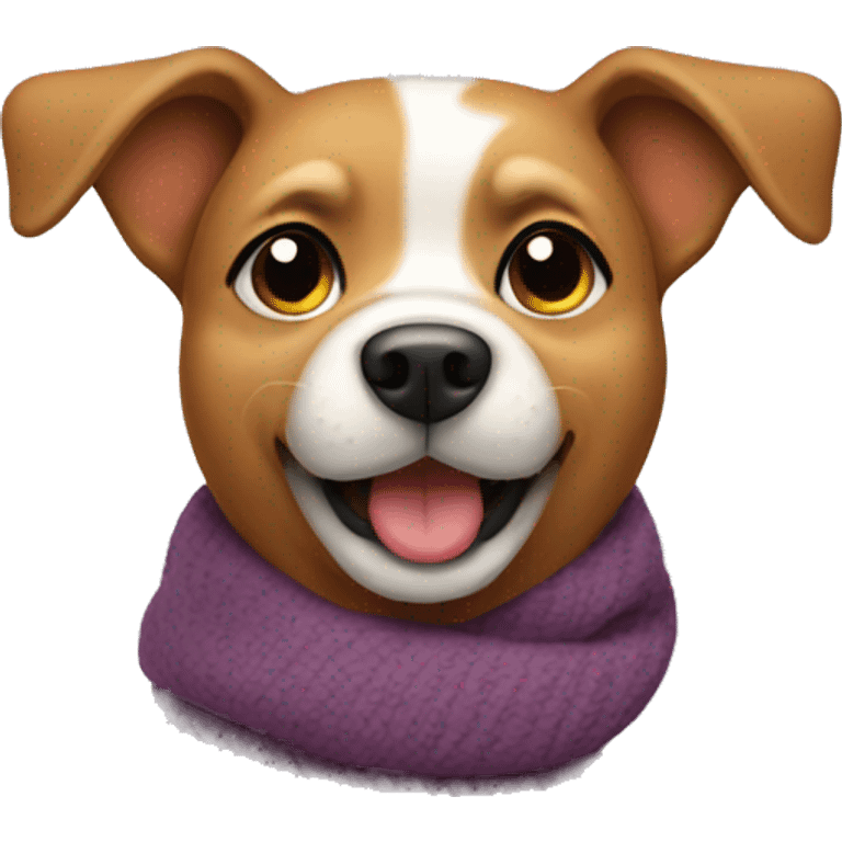 Dog with scarf emoji