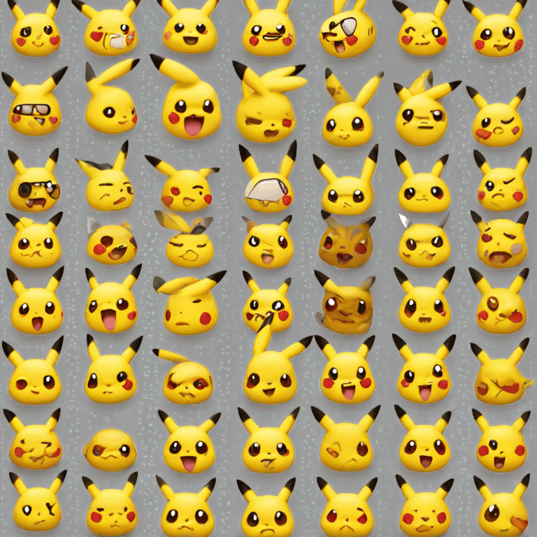 pikachu love emoji