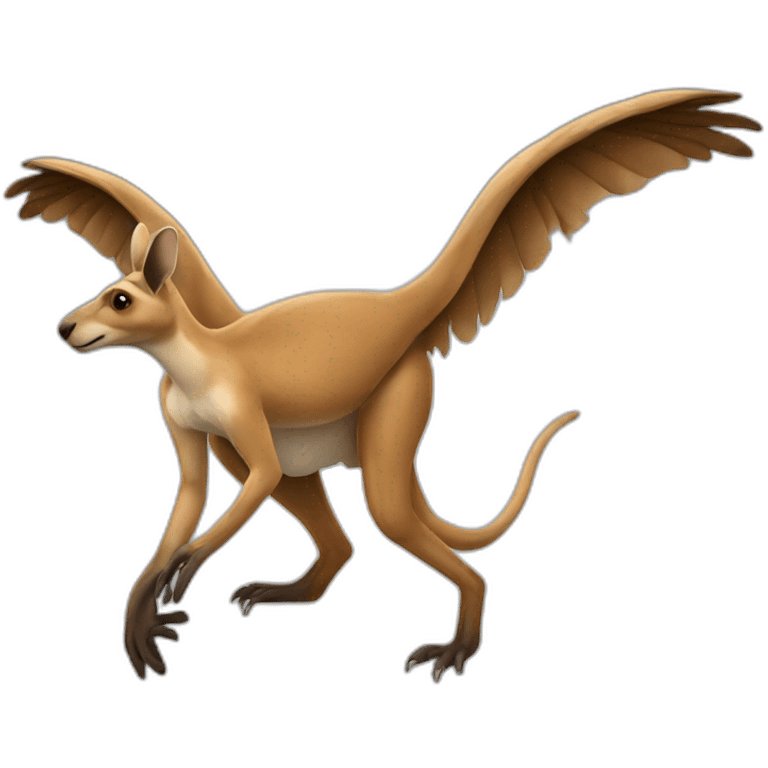 kangaroo with eagle wings emoji