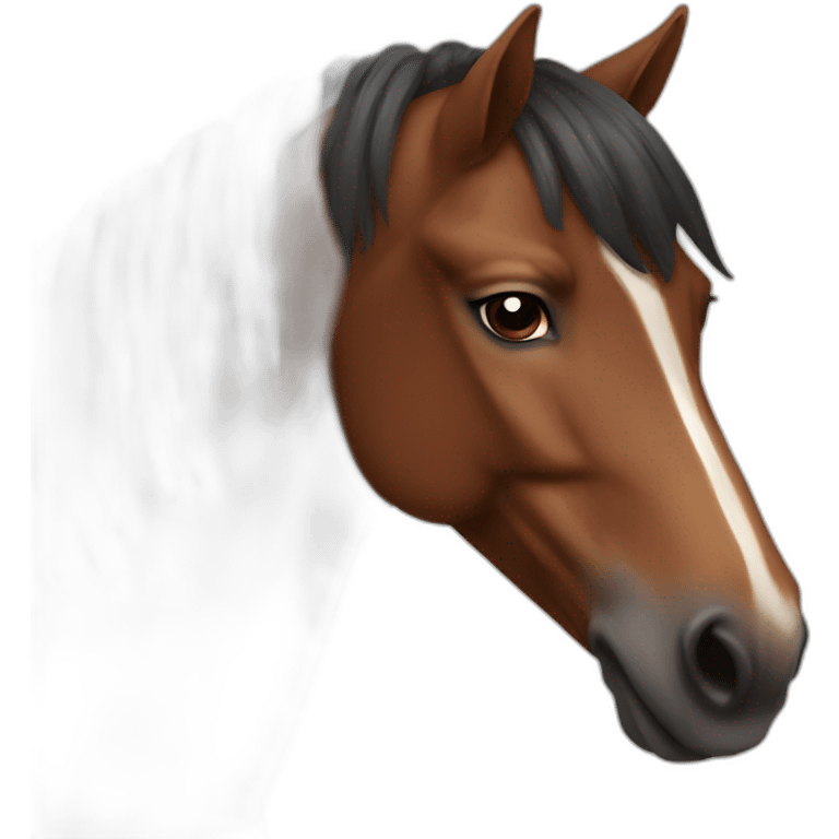 Brown horse head emoji