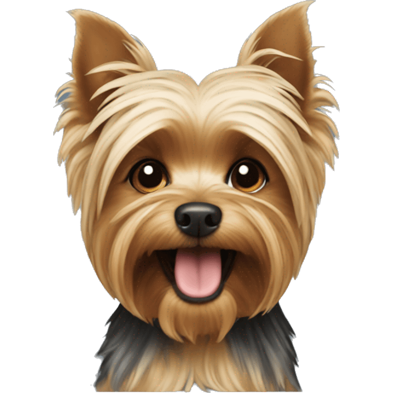 Yorkshire Terrier playing emoji