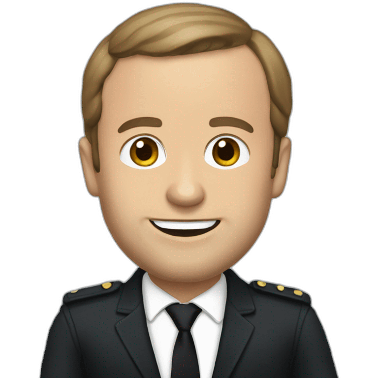 Macron Bitmoji emoji