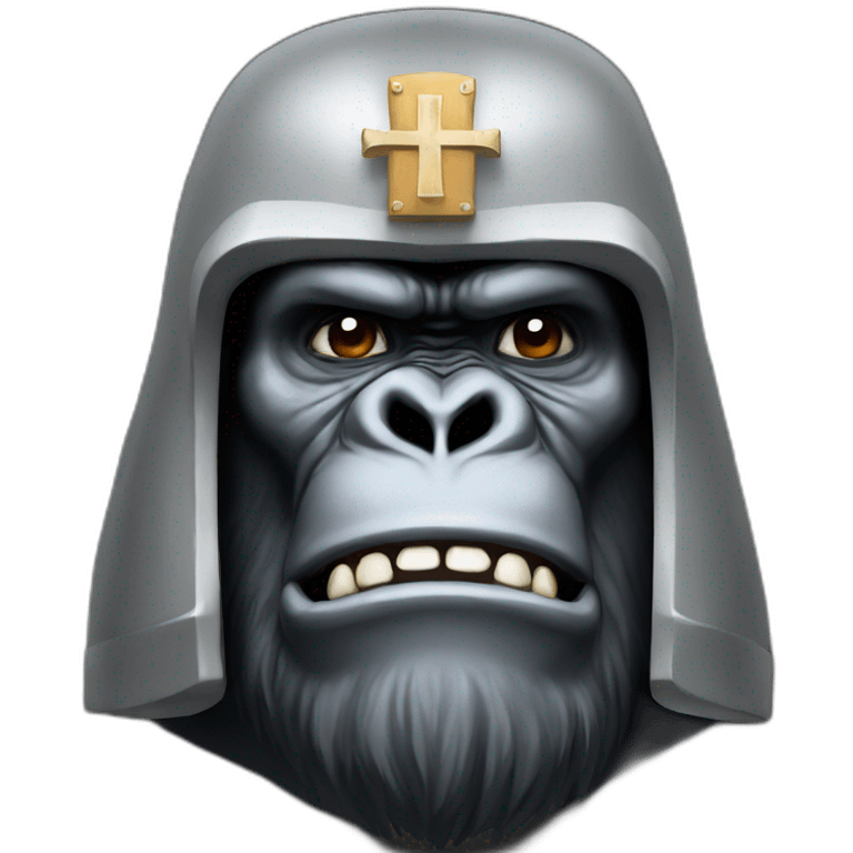 Crusader Christian Big Gorilla emoji