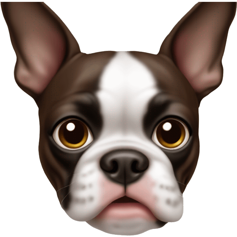 Boston terriers brown emoji