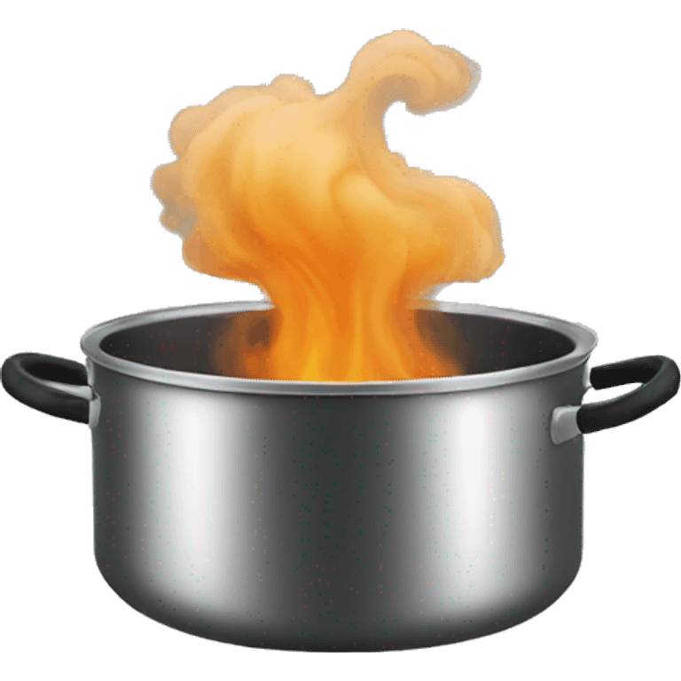 cooking pot smoke emoji