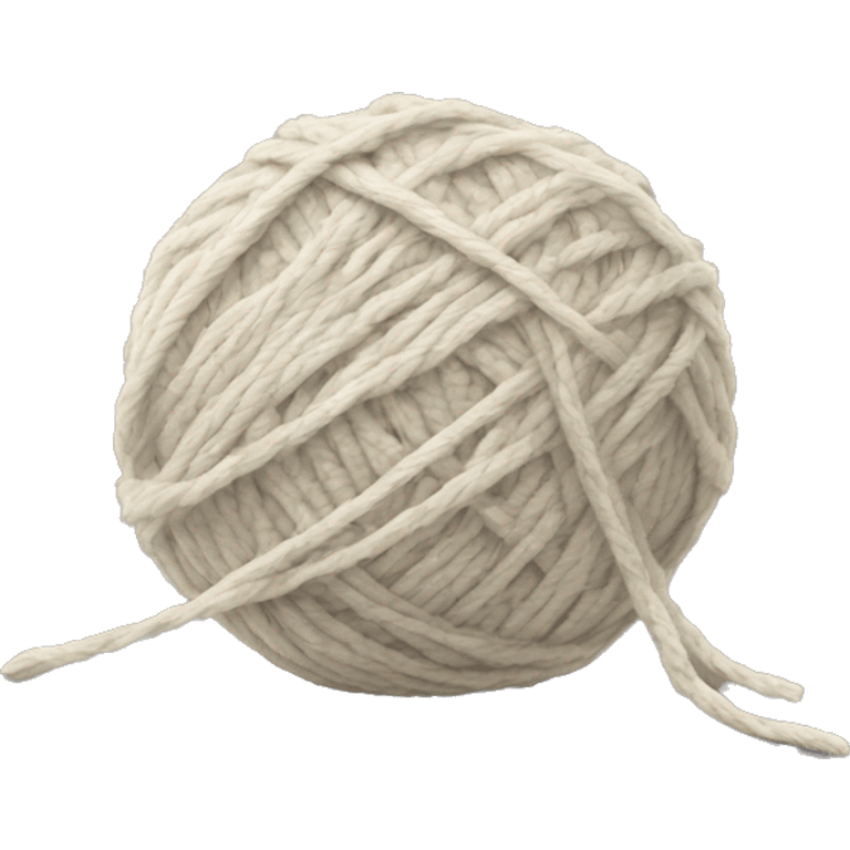 Plain Ball of yarn with a loose end emoji