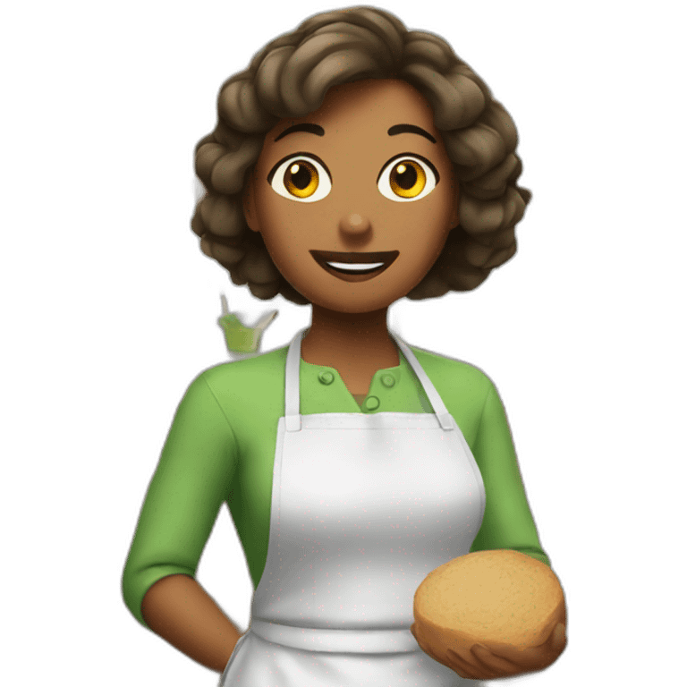 woman in kitchen emoji