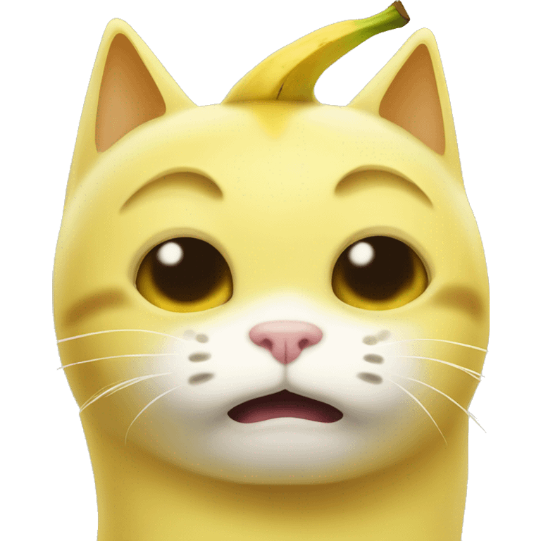 Banana cat crying emoji