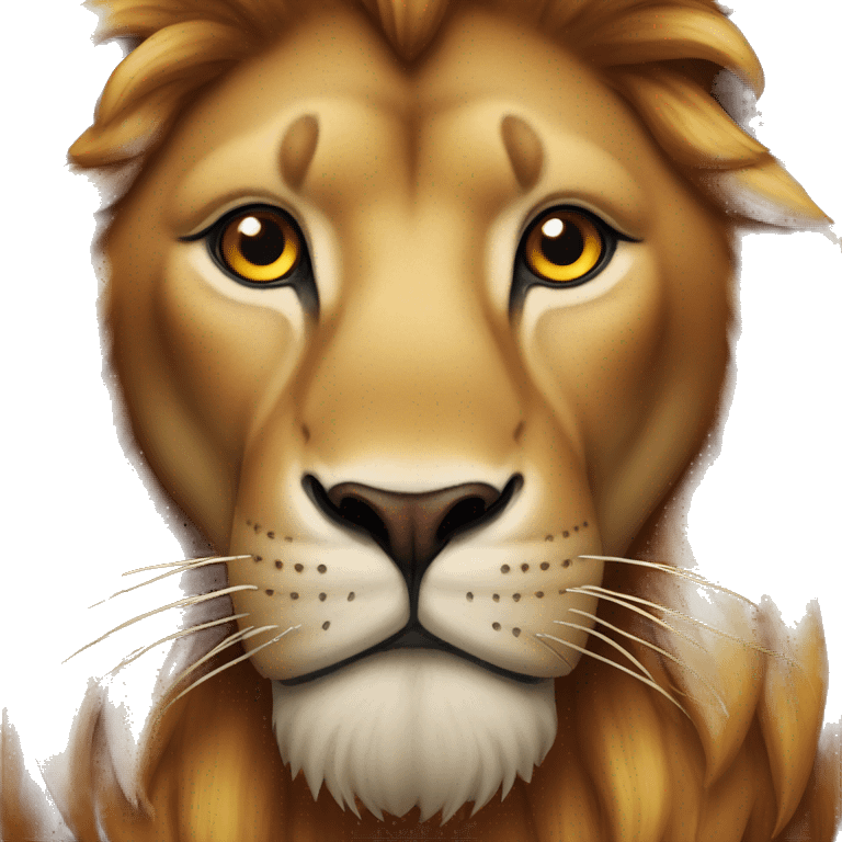 Lion enragé rouge emoji