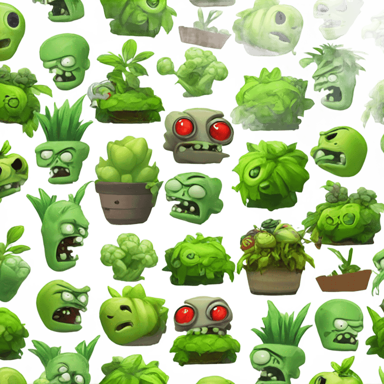 Plants vs zombies, crazy deiv emoji