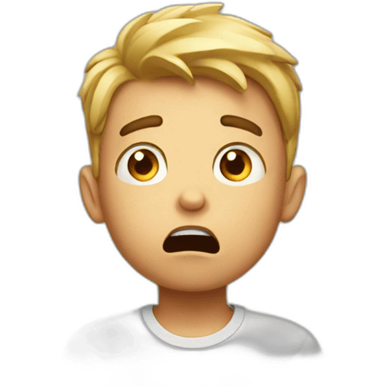 Shocked boy emoji