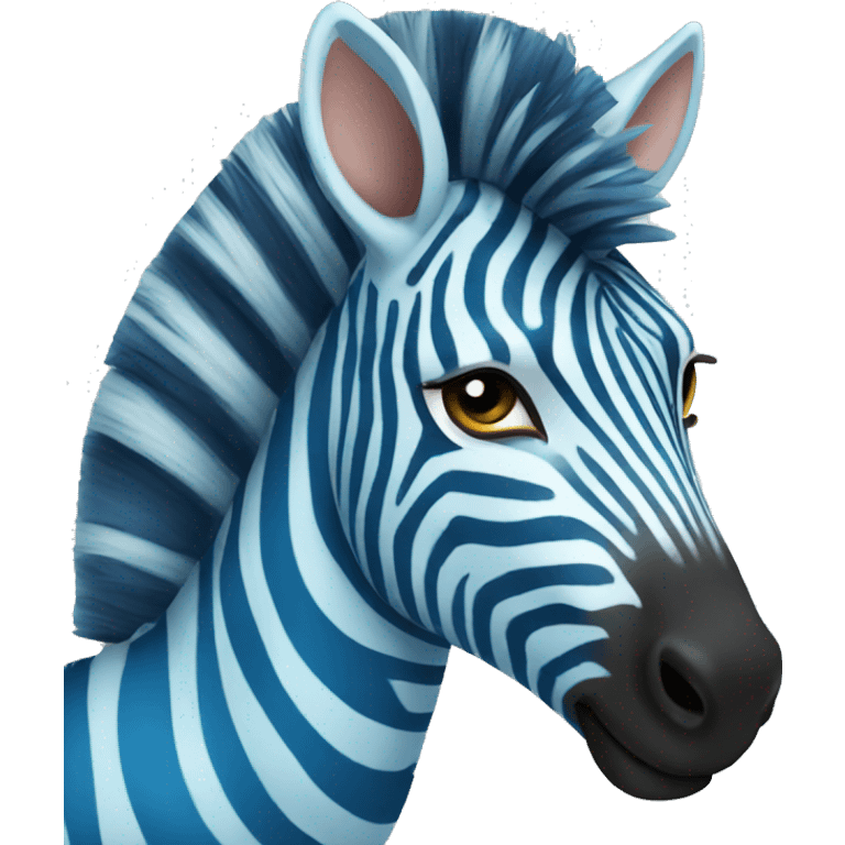 blue zebra emoji