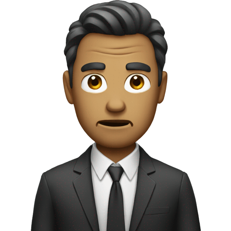 guy in suit angry emoji