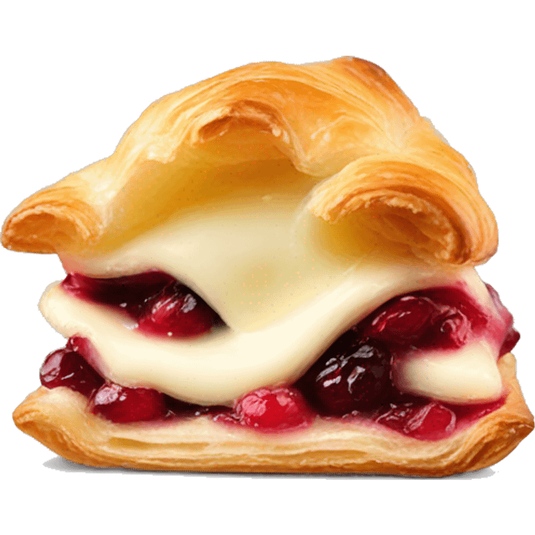 Delicious Cranberry brie puff pastry bite emoji