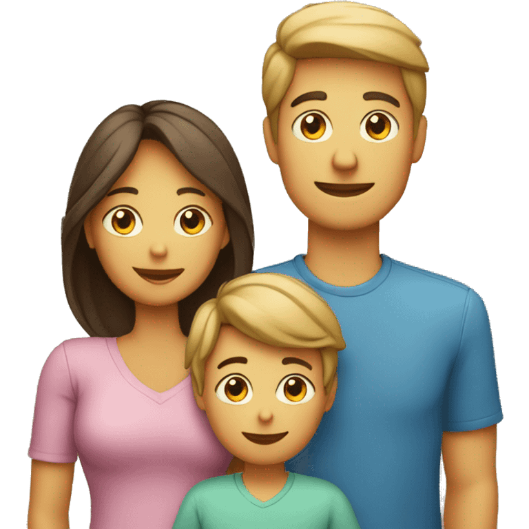 family 2 kids, mom and dad and 1 boy 1 boy emoji