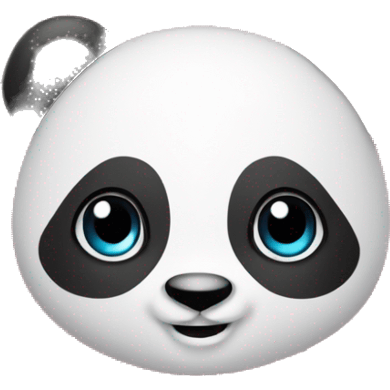 Panda enamorado con tulipanes emoji