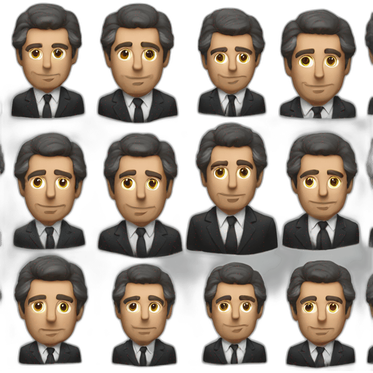 al pacino cartoon wearing suit emoji