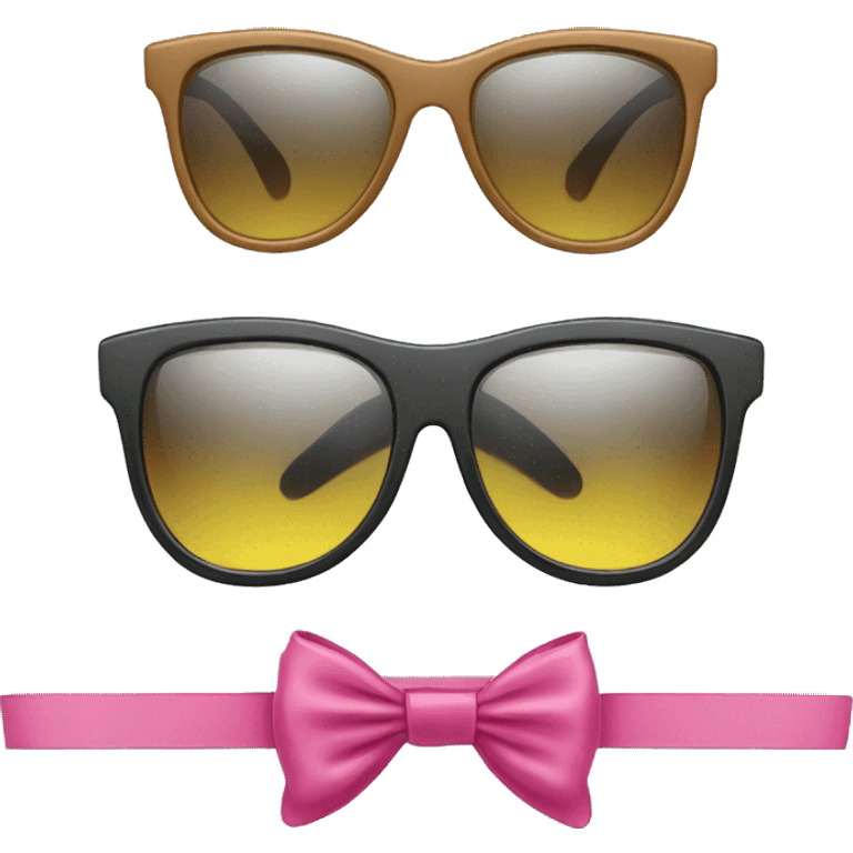 Sunglasses with bows emoji