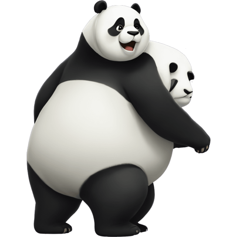 a fat panda that is bigger than the milky way emoji