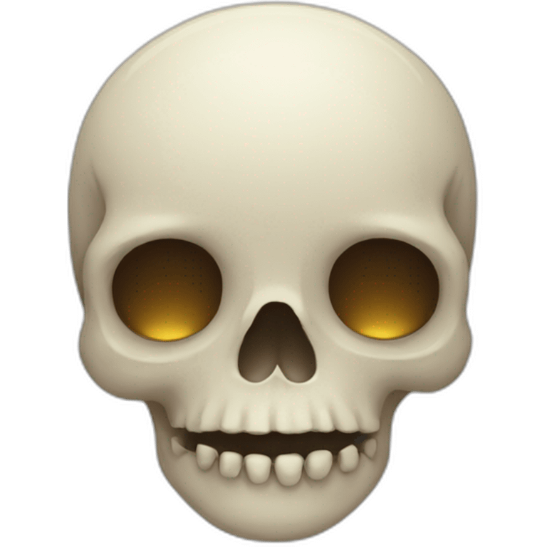 Sad skull emoji