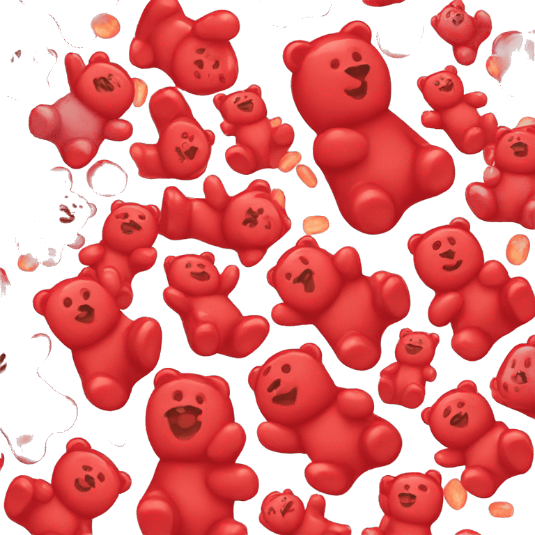 Red Gummy bear emoji