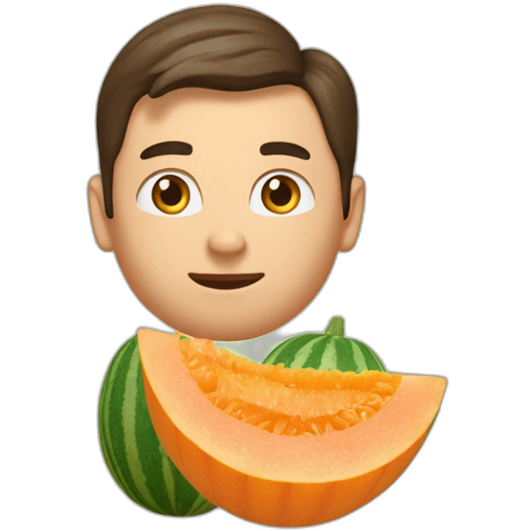 elon on muskmelon emoji