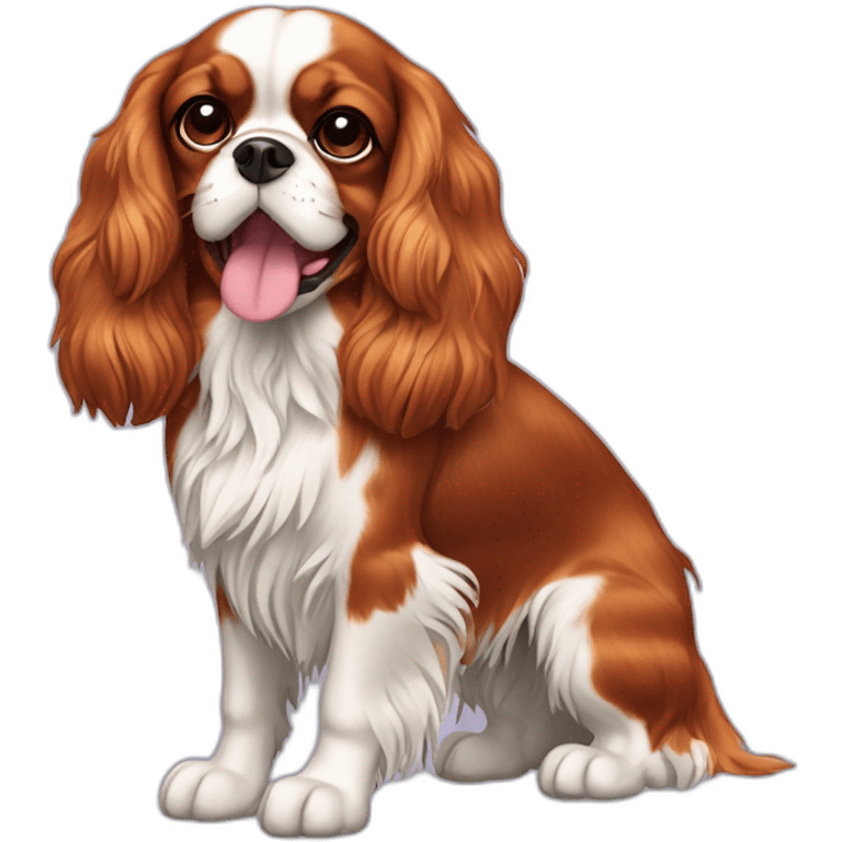 Cavalier King Charles Spaniel Dog Full Body emoji