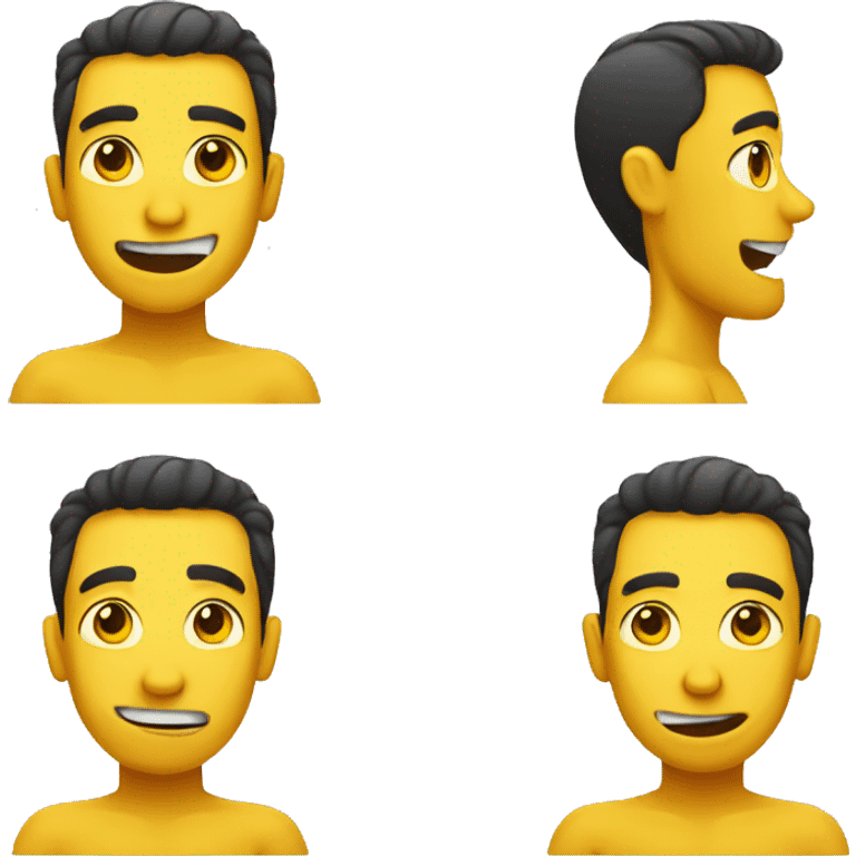 yellow shirtless guy emoji