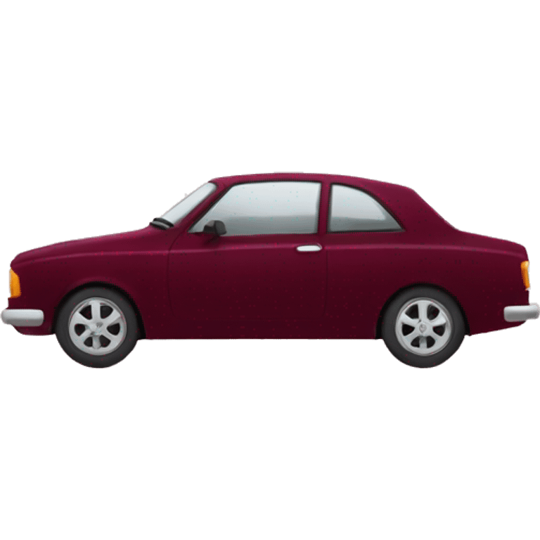 Wine red car  emoji